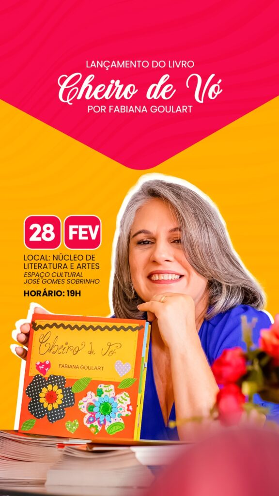 LIVRO ‘CHEIRO DE VÓ’ SERÁ LANÇADO NESTA TERÇA-FEIRA, 28, NA 16ª EDIÇÃO DA RODA LITERÁRIA