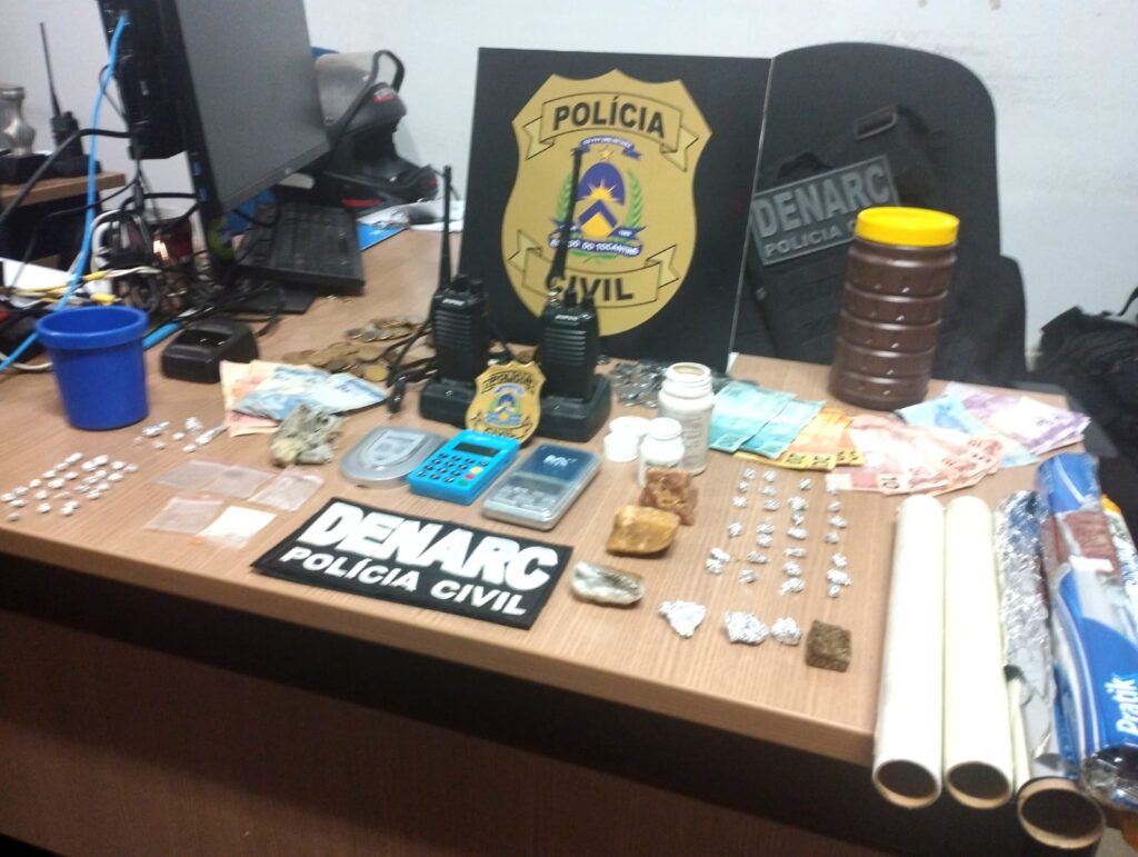 SEIS PESSOAS SÃO PRESAS POR TRÁFICO E ASSOCIAÇÃO PARA O TRÁFICO DE DROGAS EM OPERAÇÃO DE COMBATE À CRIMINALIDADE DA PC EM ARAGUAÍNA