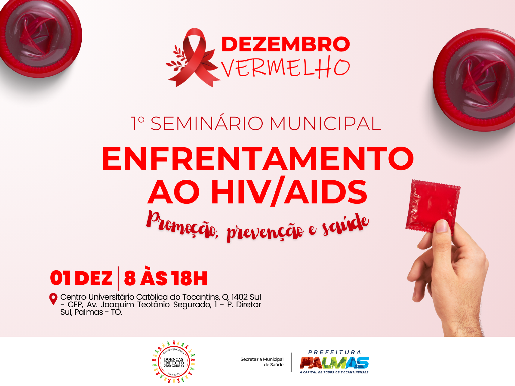 SEMUS ABRE INSCRIÇÕES PARA 1° SEMINÁRIO MUNICIPAL DE ENFRENTAMENTO AO HIV/AIDS