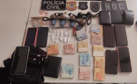 POLÍCIA CIVIL APREENDE DROGAS, GRANDE QUANTIDADE EM DINHEIRO E DESARTICULA RINHA DE GALOS EM SILVANÓPOLIS