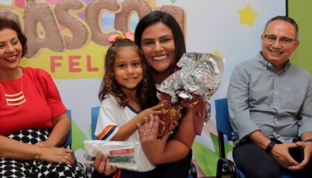 PRIMEIRA-DAMA KARYNNE SOTERO DESENVOLVE PROJETO PÁSCOA FELIZ EM QUATRO MUNICÍPIOS DO ESTADO