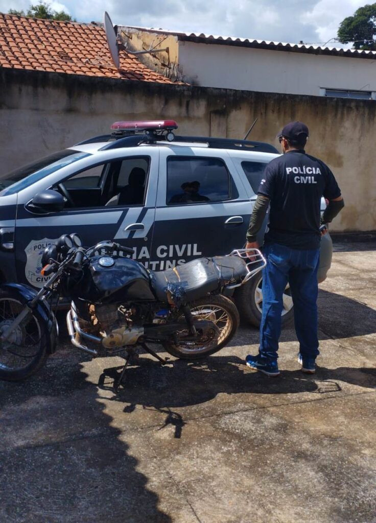 MOTOCICLETA FURTADA É RECUPERADA PELA POLÍCIA CIVIL EM ALMAS