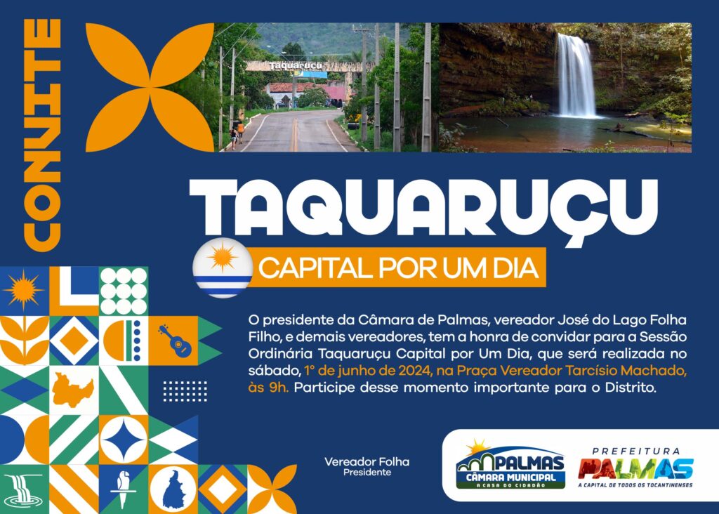 CÂMARA E PREFEITURA TRANSFEREM SEDES DOS PODERES PARA TAQUARUÇU NESTE SÁBADO (1º)
