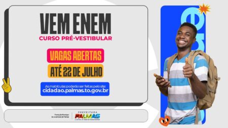 ABERTAS AS INSCRIÇÕES PARA O VEM ENEM 2024 COM 750 VAGAS DISPONÍVEIS ATÉ O DIA 22 DE JULHO