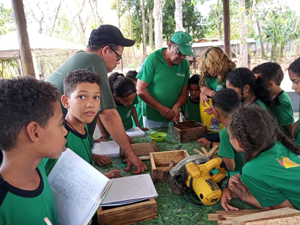 GOVERNO APOIA DESENVOLVIMENTO DE MELIPONÁRIO DIDÁTICO NA ETI PROFESSOR FIDÊNCIO BOGO COM OFICINAS MINISTRADAS PELO RURALTINS