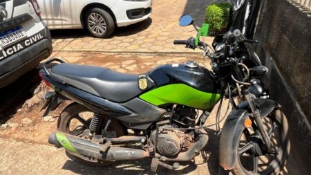 MOTOCICLETA FURTADA EM PALMAS É RECUPERADA EM PORTO NACIONAL