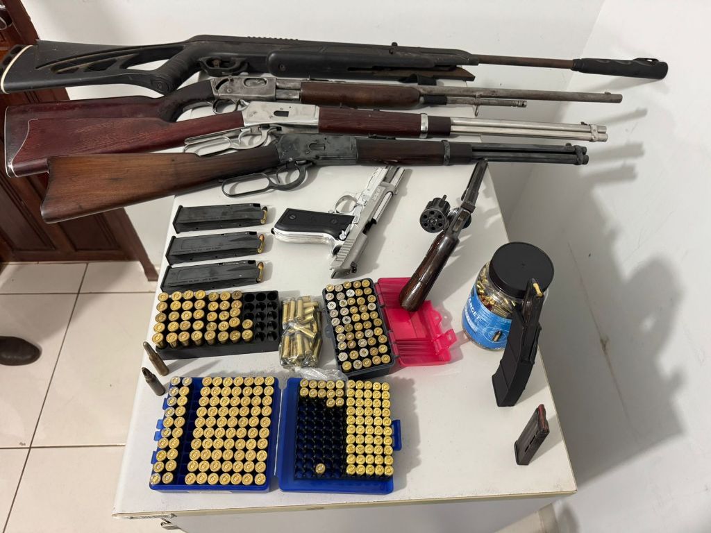 NO SUL DO ESTADO, OPERAÇÃO CONJUNTA DAS POLÍCIAS CIVIL E MILITAR RESULTA NA APREENSÃO DE ARMAS DE FOGO E VASTA QUANTIDADE DE MUNIÇÃO