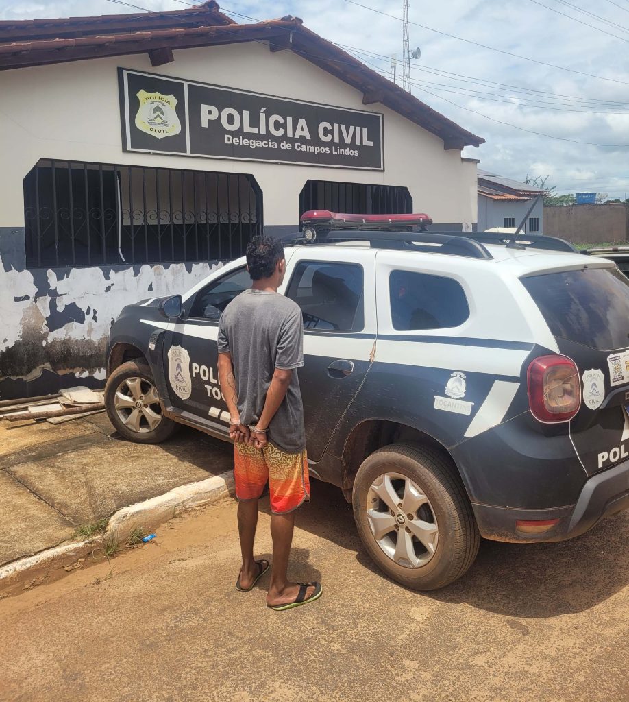 EM CAMPOS LINDOS, POLÍCIA CIVIL PRENDE HOMEM FORAGIDO DA JUSTIÇA DO MARANHÃO