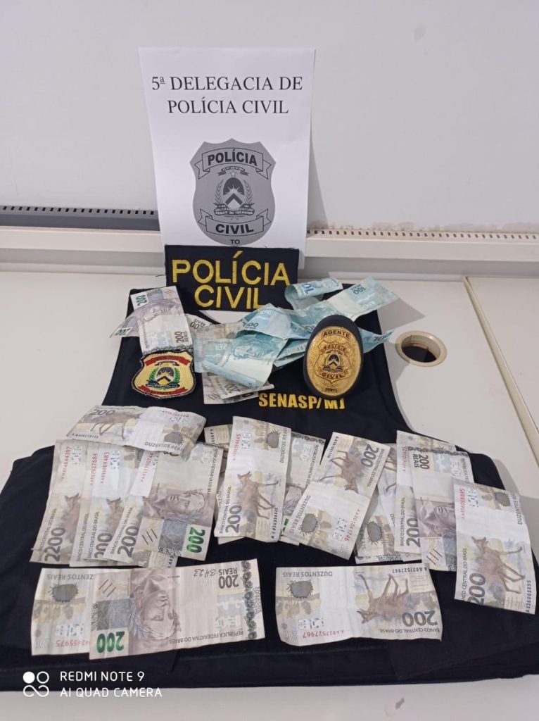 EM MENOS DE 12 HORAS, POLÍCIA CIVIL LOCALIZA COFRE FURTADO E RECUPERA MAIS DE R$ 5 MIL SUBTRAÍDOS DE VÍTIMA EM PALMAS