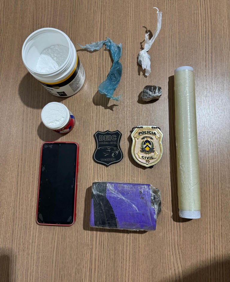EM GURUPI, POLÍCIA CIVIL PRENDE HOMEM EM FLAGRANTE POR TRÁFICO DE DROGAS