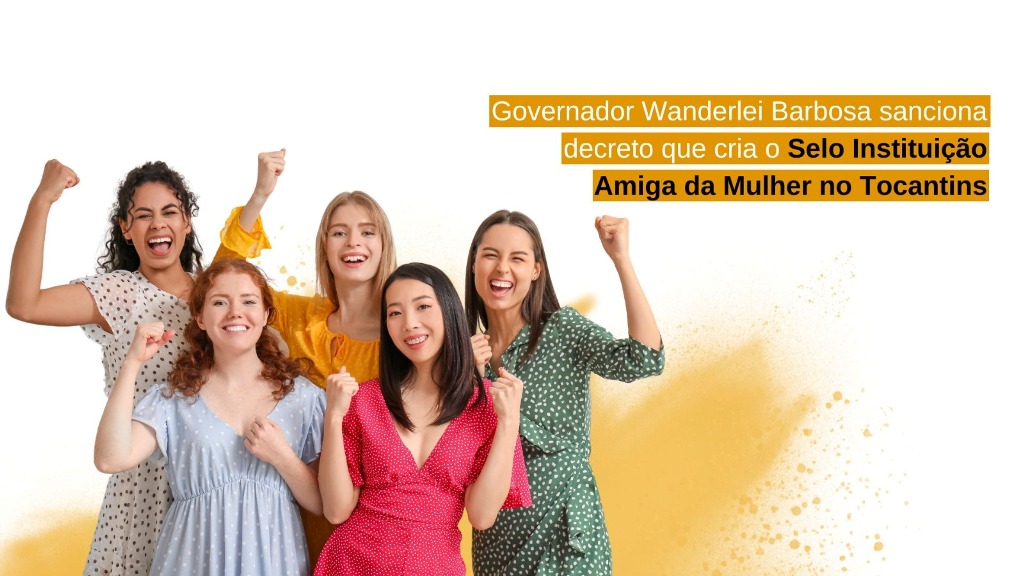 GOVERNADOR WANDERLEI BARBOSA SANCIONA DECRETO QUE CRIA O SELO INSTITUIÇÃO AMIGA DA MULHER NO TOCANTINS