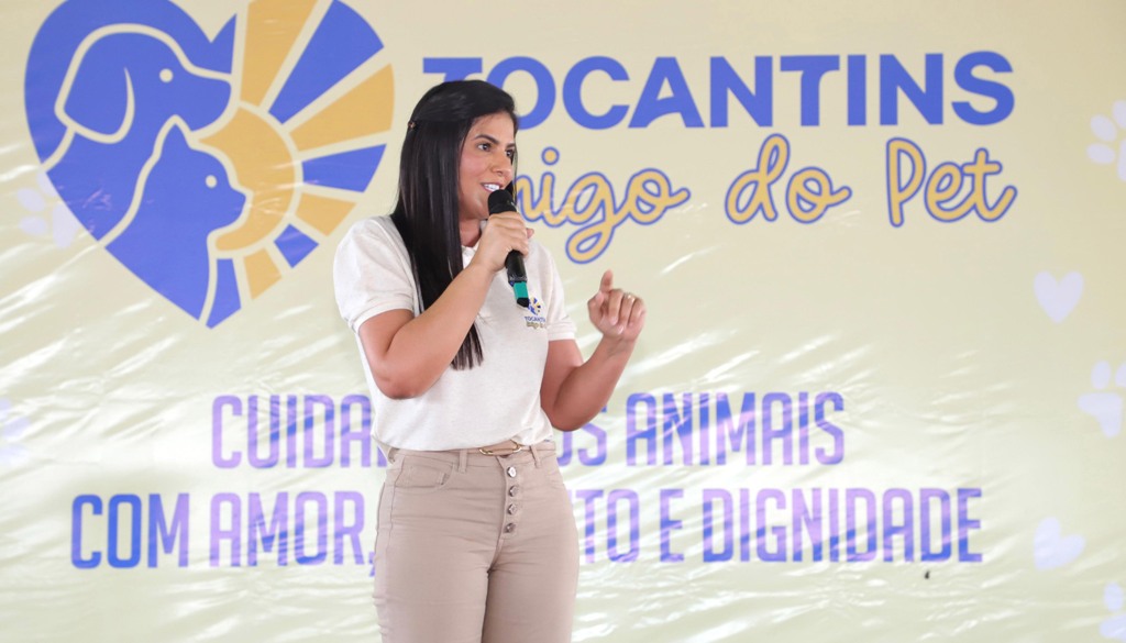 EM ALIANÇA, PRIMEIRA-DAMA KARYNNE SOTERO LANÇA PROJETO TOCANTINS AMIGO DO PET COM AÇÕES DE CUIDADO E PROTEÇÃO ANIMAL