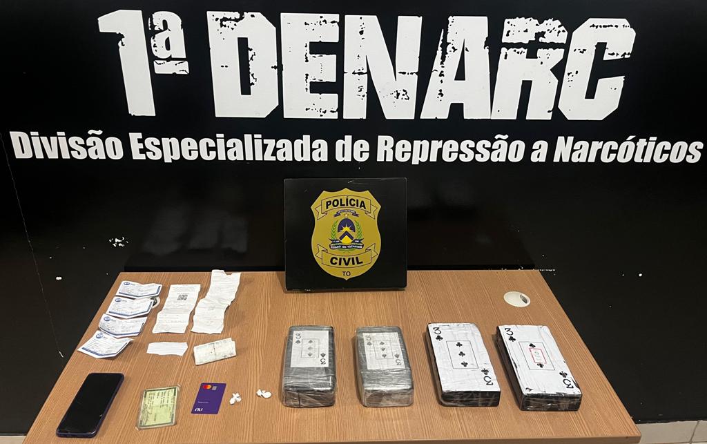 POLÍCIA CIVIL DO TOCANTINS PRENDE MULHER POR TRÁFICO INTERESTADUAL DE DROGAS EM TERMINAL RODOVIÁRIO DE PALMAS
