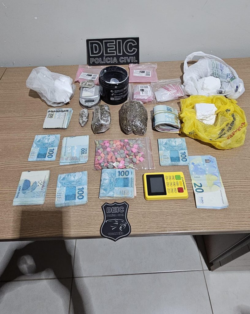 EM GURUPI, POLÍCIA CIVIL PRENDE HOMEM POR TRÁFICO DE DROGAS E OUTRO POR SUBTRAÇÃO DE ARMAS DE FOGO