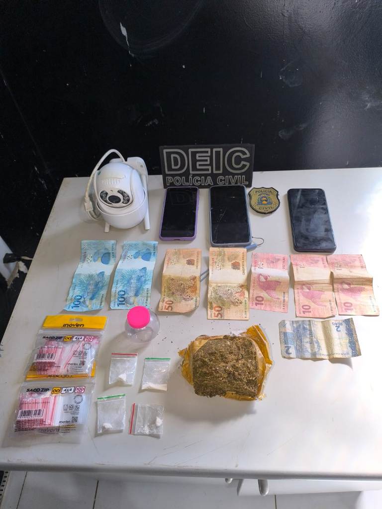 OPERAÇÃO PROTETOR: EM PEQUIZEIRO, POLÍCIA CIVIL PRENDE HOMEM POR TRÁFICO DE DROGAS E APREENDE VÁRIAS PORÇÕES DE SUBSTÂNCIAS ENTORPECENTES