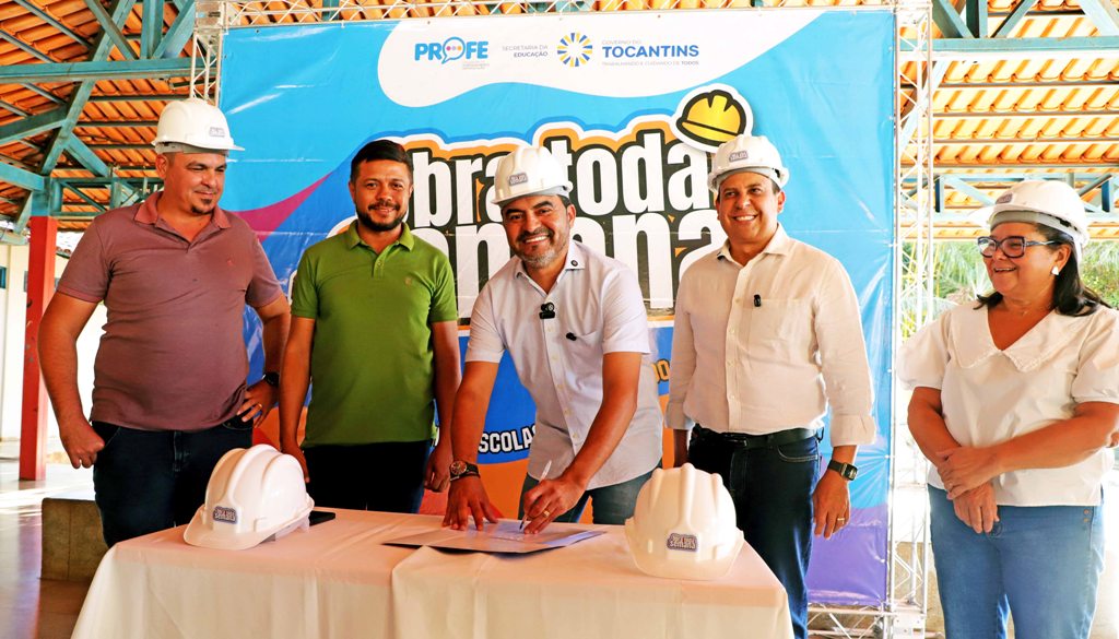 GOVERNADOR WANDERLEI BARBOSA ASSINA ORDEM DE SERVIÇO DE R$ 828 MIL PARA REFORMA DA ESCOLA ESTADUAL BEIRA RIO, EM LUZIMANGUES