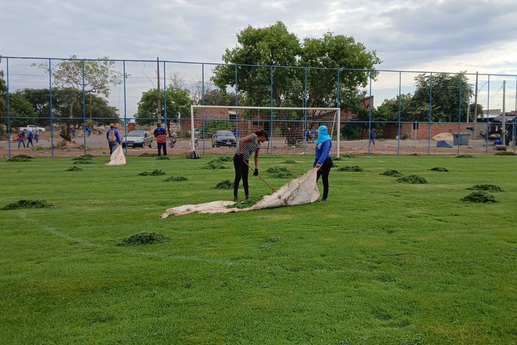 PREFEITURA DE PALMAS FINALIZA PREPARATIVOS PARA INAUGURAÇÃO DO CAMPO DE FUTEBOL DO JARDIM TAQUARI