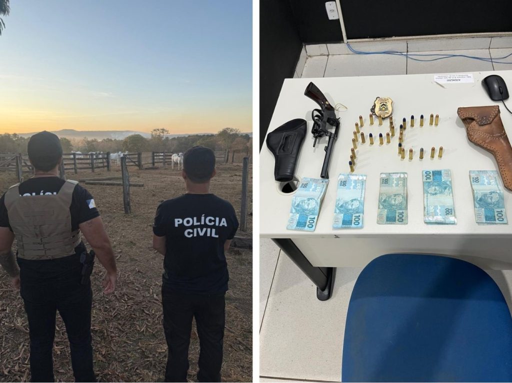 OPERAÇÃO BOI VALENTE: POLÍCIA CIVIL DEFLAGRA OPERAÇÃO EM FAZENDA E APREENDE ARMA DE FOGO E DINHEIRO EM INVESTIGAÇÃO SOBRE FURTO DE GADO EM PORTO NACIONAL