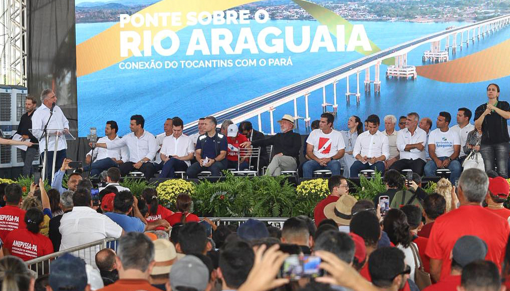 “ESSA PONTE REPOSICIONA O TOCANTINS NO MAPA DA INFRAESTRUTURA DO BRASIL E IMPULSIONA O FUTURO”, AFIRMOU O GOVERNADOR LAUREZ MOREIRA EM XAMBIOÁ