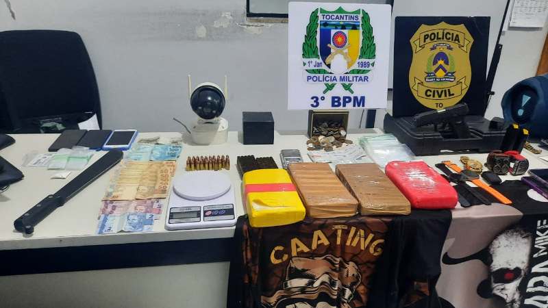 AÇÃO CONJUNTA ENTRE POLÍCIA CIVIL E PM RESULTA NA APREENSÃO DE MAIS DE 3,5 KG DE COCAÍNA E PRISÃO DE DUAS PESSOAS EM PEDRO AFONSO