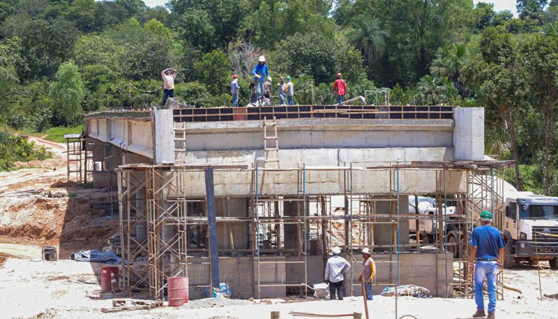 OBRA DA PONTE CARACOL NO JALAPÃO ATINGE 75% DE EXECUÇÃO E DEVE SER ENTREGUE EM ABRIL DE 2026